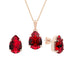 Komplektas "Venėra II (Siam)" su Swarovski™ kristalais